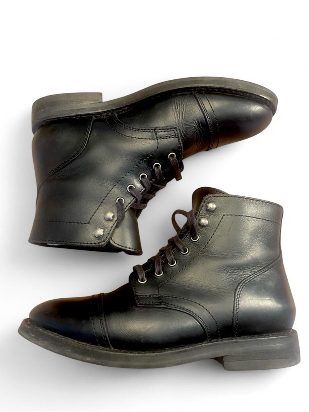 Thursday Boot Co. Black Leather Captain Boots Women’s 6.5 Excellent Condition